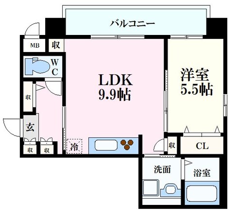 SUN FOREST 鹿田の物件間取画像